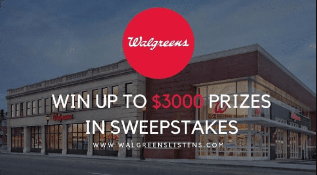 Walgreens listens sweepstakes