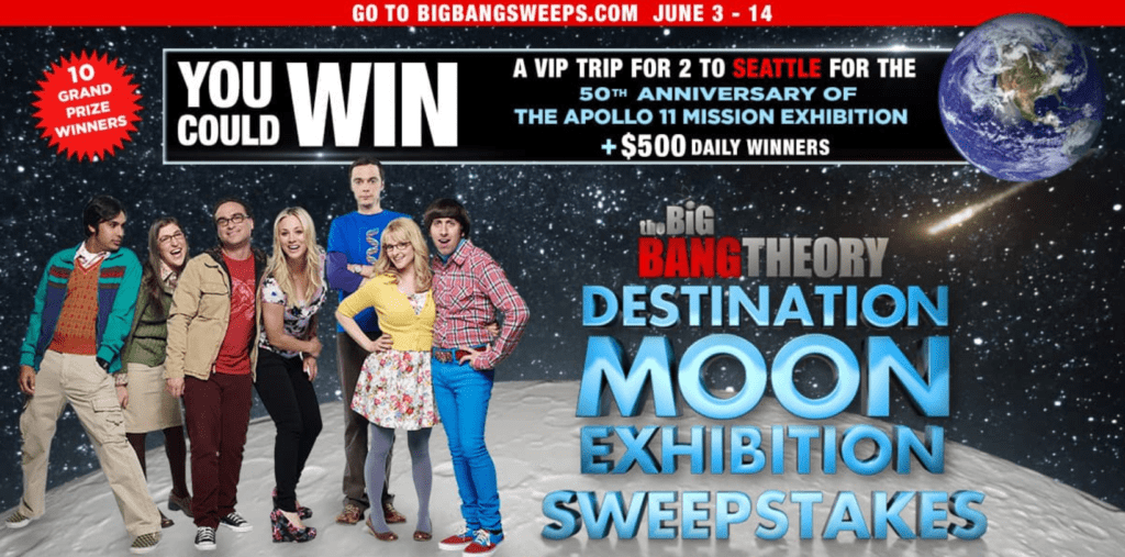 Big bang weeknights sweepstakes